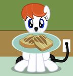  &lt;3 2016 badumsquish blue_eyes bread equine fan_character female food freckles horse mammal my_little_pony pony solo toast toaster 