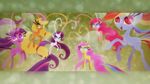  2014 abstract_background applejack_(mlp) blonde_hair blue_eyes blue_fur breezie cmaggot earth_pony equine female feral fluttershy_(mlp) friendship_is_magic fur green_eyes group hair hi_res horn horse looking_at_viewer mammal membranous_wings multicolored_hair multicolored_tail my_little_pony orange_fur pegasus pink_fur pink_hair pinkie_pie_(mlp) pony purple_eyes purple_fur purple_hair rainbow_dash_(mlp) rainbow_hair rainbow_tail rarity_(mlp) smile twilight_sparkle_(mlp) unicorn white_fur winged_unicorn wings yellow_fur 