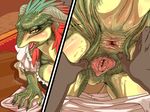  anthro anus argonian bed blush breasts close-up clothing disembodied_hand duo female horn interspecies leg_grab lifts-her-tail looking_back lusty_argonian_maid maid_uniform nezumi open_mouth orgasm pussy reluctant scalie slit_pupils solo_focus spread_pussy spreading sweat the_elder_scrolls uniform video_games yellow_eyes 