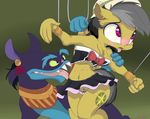  2016 ahuizotl_(mlp) anthro daring_do_(mlp) equine female fingering friendship_is_magic male mammal mistydash my_little_pony pegasus pussy wings 