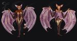  2016 anthro barefoot bat breasts butt digital_media_(artwork) female fur fuzzzytail general: invalid_color kamaria mammal nipples nude pussy solo wings yellow_eyes 