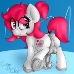  anus balls birthmark cremedelaclop_(artist) crossgender dickgirl equine eyeshadow fan_character horse intersex lipstick makeup mammal my_little_pony penis pony solo tailtie tongue tongue_out 