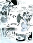  2016 anthro balls bat big_breasts blush breasts canine cleavage clothed clothing dialogue digitaldomain123 dr._eggman english_text erection female fox grope handjob huge_breasts human male mammal miles_prower molestation penis rouge_the_bat sex sonic_(series) text 
