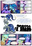  2016 applejack_(mlp) beard cape clothing comic dialogue english_text equine eyewear facial_hair female fluttershy_(mlp) friendship_is_magic glasses hat horn horse light262 male mammal my_little_pony pegasus pinkie_pie_(mlp) pony rainbow_dash_(mlp) rarity_(mlp) starswirl_the_bearded_(mlp) text twilight_sparkle_(mlp) unicorn winged_unicorn wings wizard_hat 