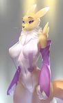  anthro big_breasts black_sclera breasts digimon mammal renamon skygracer 