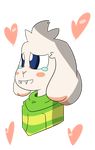  &lt;3 2015 anthro asriel bewters_(artist) caprine clothing cute fur goat happy mammal monster simple_background smile solo tagme undertale video_games white_fur 