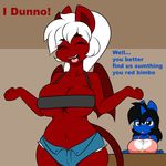  &lt;3 2015 anthro big_breasts breasts chilly_pepper cleavage clothed clothing dialogue dragon english_text equine fan_character female horn hybrid klodette kloudmutt mammal my_little_pony text unicorn 