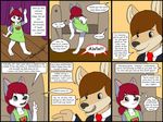  anthro canine clothing comic dog dress english_text hair husky kammypup kammypup_(artist) mammal red_hair speech_bubble text 