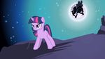  amazing animated empty-10 equine explosion eyewear female feral friendship_is_magic hair horn mammal moon my_little_pony outside screencap solo sunglasses tengen_toppa_gurren_lagann twilight_sparkle_(mlp) unicorn 