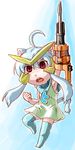  ahoge aqua_hair armpits bad_id bad_pixiv_id chibi dividing_driver dress flat_chest oversized_object parody red_eyes screwdriver solo thighhighs toriny twit-tan twitter yuusha_ou_gaogaigar yuusha_series 