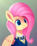  2016 animated bow_tie clothed clothing equine feathered_wings feathers female feral fluttershy_(mlp) friendship_is_magic hair long_hair mammal my_little_pony open_mouth pegasus pink_hair rodrigues404 solo wings 