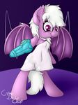  absurd_res anthro bat_pony bat_wings breasts cannon clothing cremedelaclop_(artist) equine fan_character fangs gun handcannon hi_res horse mammal membranous_wings metroid my_little_pony navel nintendo nipples pony ranged_weapon solo video_games weapon wings 