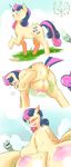  2015 areola big_breasts big_teats blush bonbon_(mlp) breast_expansion breasts cold-blooded-twilight earth_pony equine erect_nipples female feral friendship_is_magic hair hi_res horn horse huge_breasts huge_teats lyra_heartstrings_(mlp) magic mammal multicolored_hair my_little_pony nipples pony sweat teats udders unicorn 