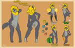  2016 anthro beach_ball blonde_hair blue_eyes breasts brown_background butt canine clothing female front_view fur grey_fur hair helsy lafille leg_warmers legwear mammal model_sheet mostly_nude multicolored_fur multiple_poses neck_tuft nude on_one_leg plantigrade pose pussy rear_view simple_background snowboard solo standing tiptoes tuft two_tone_fur umbrella wolf 