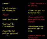  ada_carlia black_background dialogue english_text faux_drider janeen_brotherthat not_furry simple_background text zero_pictured 