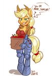  2016 anthro applejack_(mlp) breasts bunnie_rabbot cleavage clothed clothing cosplay crossover cybernetics cyborg earth_pony english_text equine female friendship_is_magic horse kayla-na machine mammal my_little_pony pony solo sonic_(series) text 