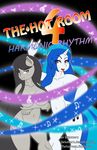  anthro anthrofied blue_hair breasts creative_censorship cutie_mark dekomaru english_text equine friendship_is_magic fur grey_fur grey_hair hair horn mammal my_little_pony navel octavia_(mlp) text thehotroom tongue tongue_out unicorn vinyl_scratch_(mlp) white_fur 