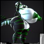  3d_(artwork) anthro big_breasts big_butt breasts butt cgi digital_media_(artwork) endless_(artist) female fish hi_res huge_butt marine noir nude shark 