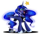  2016 alpha_channel blackfreya equine female feral friendship_is_magic horn mammal my_little_pony princess_luna_(mlp) solo winged_unicorn wings 