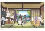  bandana black_hair blonde_hair blue_hair broom brown_eyes brown_hair cape chiyu_(cotoritori) cleaning duster gokotai gokotai's_tigers hachisuka_kotetsu heshikiri_hasebe hood japanese_clothes kasen_kanesada kashuu_kiyomitsu maeda_toushirou male_focus multiple_boys mutsu-no-kami_yoshiyuki open_mouth ponytail purple_hair sayo_samonji shorts smile tiger touken_ranbu white_hair white_tiger yamanbagiri_kunihiro yamato-no-kami_yasusada 