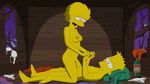  bart_simpson bra breasts brother brother_and_sister clothing cowgirl_position hand_holding incest lisa_simpson on_top panties sex sfan sibling sister the_simpsons underwear 