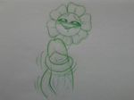  blush drooling faceless_male flora_fauna flower flowey_the_flower male melonpussy monster penis plant saliva tentacles traditional_media_(artwork) undertale video_games vines wrap 