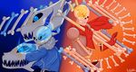  bone brothers gasterblaster gloves glowing glowing_eye highres kitty4915 multiple_boys papyrus_(undertale) sans siblings signature skeleton undertale 