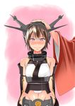  alternate_hair_length alternate_hairstyle bare_shoulders blush commentary_request crying crying_with_eyes_open houshou_(kantai_collection) kantai_collection killing-inthe-name nagato_(kantai_collection) petting short_hair tears younger 