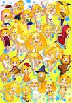  6+girls :&gt; :d :o ;d animal_costume bad_end_peace bad_end_precure beret bike_shorts black_bodysuit black_hat blonde_hair blue_skirt bodysuit boots bow brooch brown_gloves bug buruma candy_(smile_precure!) cardigan cat_costume chibi choker closed_eyes cosplay creature crossed_arms crown cure_peace double_v dress earmuffs eating fighting_stance food fork gahon gem gloves hair_bow hair_bun hair_flaps hairband hat highres hood insect japanese_clothes jewelry kimono kise_yayoi knee_pads kneeling little_red_riding_hood little_red_riding_hood_(grimm) little_red_riding_hood_(grimm)_(cosplay) long_hair lying magical_girl mermaid miracle_peace mittens monster_girl monsterification multiple_girls multiple_persona on_side one_eye_closed open_mouth orange_bow orange_skirt pajamas paw_pose precure princess_form_(smile_precure!) purple_bow red_bow red_dress red_hat shawl shirt shoes short_hair shorts shorts_under_skirt skirt sleeping smile smile_precure! snowman socks squatting staff star starry_background sun_hat tea thigh_boots thighhighs tray v volleyball waitress white_dress white_footwear white_hairband white_hat white_shirt witch_hat wrist_cuffs x_x yellow yellow_background yellow_bow yellow_eyes yellow_shorts yellow_skirt yukata 