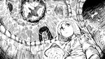  chemist_(fft) final_fantasy final_fantasy_tactics greyscale hat monochrome narutaki_(kurokabe) solo 