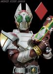  belt gun kamen_rider kamen_rider_blade_(series) kamen_rider_garren male_focus maru_(maru1105) solo weapon 