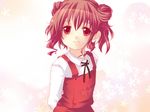  bad_id bad_pixiv_id hidamari_sketch hiro kaden_(kuzek) red_eyes red_hair school_uniform smile solo 