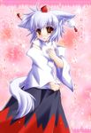  animal_ears confession hat highres inubashiri_momiji iwaki_hazuki pov solo tail tokin_hat touhou translated wolf_ears wolf_tail 