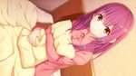  akabeisoft3 bed game_cg higuchi_isami pajamas sorairo_innocent tsubaki_ami 