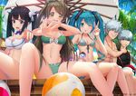  ball bikini blush bow breasts cleavage crossover dungeon_ni_deai_wo_motomeru_no_wa_machigatteiru_darou_ka gintama group hatsune_miku hestia_(danmachi) kaneki_ken long_hair love_live!_school_idol_project male minami_kotori navel pokemon sakata_gintoki swimsuit tokyo_ghoul ttheyue twintails vocaloid wink 