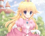  blonde_hair blue_eyes cropped crown dress kouta. princess_peach super_mario 