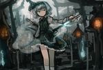  gray_hair headband konpaku_youmu mifuru myon short_hair socks sword touhou weapon 