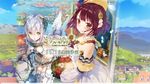  2girls animal apple atelier_sophie bird dress fruit gust_(company) noco plachta sophie_neuenmuller stockings thighhighs yuugen 