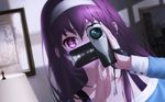  camera cangkong headband kasumigaoka_utaha long_hair purple_eyes purple_hair saenai_heroine_no_sodatekata 