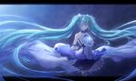  7th_dragon_2020 arsh hatsune_miku long_hair skirt thighhighs twintails vocaloid wristwear 