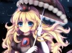  blonde_hair blue_eyes close crown elbow_gloves midna01 polychromatic princess_peach stars super_mario umbrella watermark 