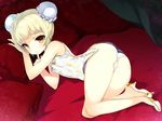  ass blonde_hair brown_eyes chinese_clothes chinese_dress elin emily panties tera_online underwear 
