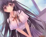  black_hair breasts carnelian long_hair scan seifuku shiinamachi_kaguya shiinamachi_senpai_no_anzenbi 