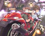  armadillo-tokage ass kantai_collection motorcycle taihou_(kancolle) thighhighs weapon 