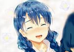  blue_hair blush braids el-zheng shokugeki_no_soma tadokoro_megumi tears twintails 