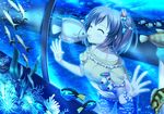  33paradox animal bubbles fish heart kiss original polychromatic shorts twintails underwater water wristwear 