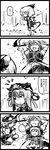  4koma cirno comic greyscale hanemikakko highres monochrome multiple_girls onozuka_komachi shiki_eiki sleeping touhou translated 