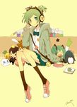  america_(hetalia) animal_ears axis_powers_hetalia bad_id bad_pixiv_id book cameo casual cat_ears character_doll character_request doll food fruit green_eyes green_hair hachune_miku hibari_kyouya katekyo_hitman_reborn! pineapple ponytail sawada_tsunayoshi school_uniform seuga shoes skirt solo vocaloid 