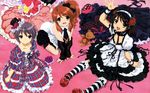  asahina_mikuru breasts cleavage dress goth-loli ikeda_shouko lolita_fashion nagato_yuki suzumiya_haruhi suzumiya_haruhi_no_yuutsu 