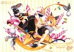  all_male animal_ears blonde_hair blue_eyes candy catgirl curry_bowl food kagamine_len male tail vocaloid 